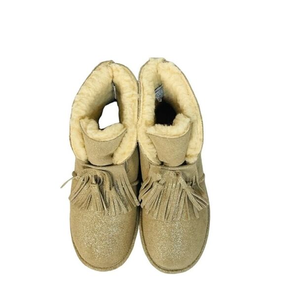 Bearpaw Christie Suede Upper Wool Blend Lining Sheepskin Boots Size 6 - Picture 6 of 8